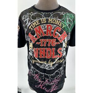 Denim Distillery Heritage America Graphic Tee Men's AMRCN VNDLS Black XL